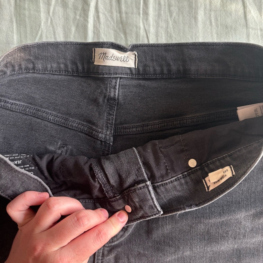 Madewell Black Denim Shorts - Picture 3 of 5
